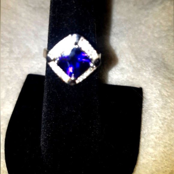 (6) 🆕️Purple.925 SS Cocktail Ring - Picture 3 of 7